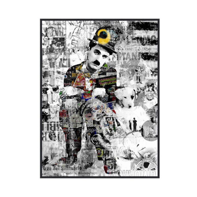 "Chaplin Tags 75x100cm: Arte Pop per la Tua Casa"